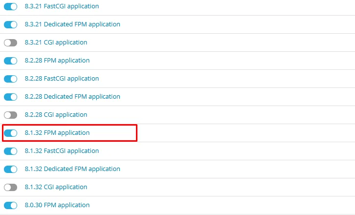 Plesk PHP 8.1 FPM Failed Hatası